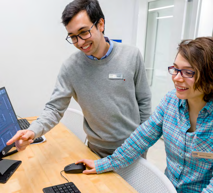 Students working on a project